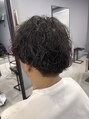 メンズ リコ(MEN'S RICO)&nbsp;刈り上げサーフカール大きめのロッドで2本構成の波巻きパーマ