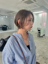 スーパーシーン(SUPER SCENE)&nbsp;ショートボブ/ミルクティーブロンド/ハイトーン/宜野湾