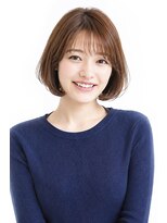 ソレイユ(Soleil)&nbsp;シースルーバングが可愛いし、乾かすだけでまとまってくれるボブ
