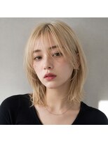 アッシュ 桜木町店(Ash) 桜木町/横浜/ハイトーンボブ/レイヤーボブ/ブロンド