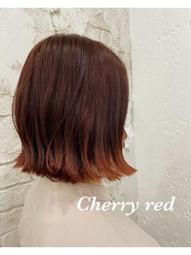 プライズ アイリス 池袋東口店(prize Iris) チェリーレッド、ボブ、