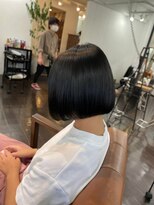 ナンバー アリア 三軒茶屋(N° aria)&nbsp;大人可愛い20代30代40代小顔ワンサイドショートボブ丸み前下がり