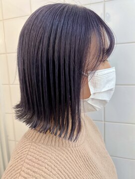 デート 下北沢(DATE) ボブ＋ラベンダーグレージュ