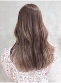 ミルクティーベージュロング_ショコラベージュボブルフ_ba345231