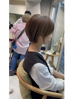 ミィ 表参道(mee.)&nbsp;丸みショート！ブリーチなしダブルカラー