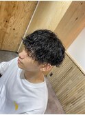波巻きショートマッシュ