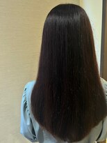 エムウィッシュ(M Wish) サラツヤストレートロング/髪質改善トリートメント/透明感カラー
