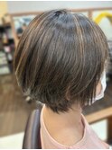 30代40代50代60代【SEASON＋野入】ショート 3Dカラー アッシュ1C