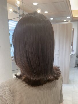 アマニ ヘアー ホスピタル(AMANI. HAIR HOSPITAL) AMANI くびれ外ハネボブ×シアベージュ
