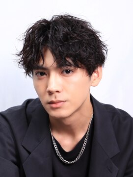 ネイビー(NAVY) 大人セクシーパーマ ウェーブパーマ センターパート