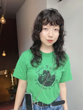 フェンヘアーアイス 中目黒(Fen.hair ici) 20代30代大人可愛いロングウルフくせ毛風パーマスパイラル