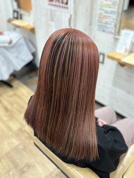 スカイ(SKY) 透明感カラー/髪質改善/縮毛矯正/レイヤーカット/ダブルカラー