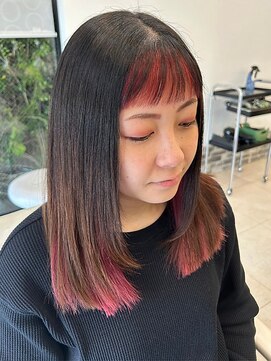 ヘアーアンドエステ ハラダ 滝ノ水店(Hair&Esthe Harada) デザインカラー/フェイスフレーミング/インナーカラー