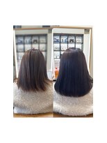 エレメンツ(ELEMENTS)&nbsp;髪質改善ストレート　ショコラブラウンカラー