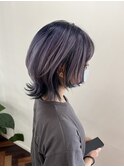 ウルフ×ルーツカラーラベンダー