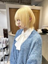 テトラ バイ ネオリーブ 横浜西口店(tetra by neolive)&nbsp;ウルフカット　ボブウルフ　ハイトーン　ケアブリーチ