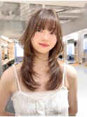 レイヤーカットミディアムレイヤー顔周りレイヤーロングレイヤー