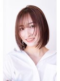 大人可愛いいレイヤーボブ/2wayバング/アッシュベージュ