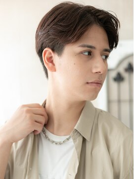 ハンサム クラシック 越谷店(Classic) 20代30代爽やかセンターパート社会人ツーブロックマッシュB越谷