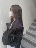 アソビセカンド 原宿(ASOBI 2nd)&nbsp;ダブルカラー/黒髪/ボブルフ/ネビージュ/原宿/インナーカラー