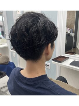 ジパングオム 押上店(Zipangu HOMME) メンズナチュラルパーマ/毛流れパーマ/センターパート