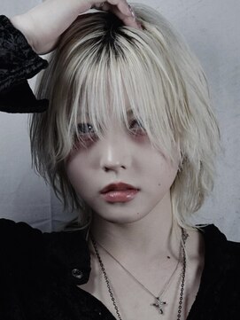 アイトーキョー 下北沢(AI TOKYO) 闇落ちジェンダーレスウルフ/メンズカット/ブリーチ/下北沢