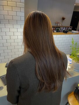 コミレ(COMILE) ハイライトベージュ髪質改善/縮毛矯正/上前津
