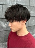 [MEN’S HAIR/波巻ツイストスパイラル/フェザーパーマ/伊勢崎]