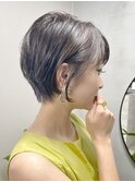 抜け感ショートボブ/30代40代/アディクシーカラー