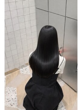 イオエ 西梅田(ioe) ブリーチなしカラー／髪質改善/ミルクティーベージュ/小顔へア