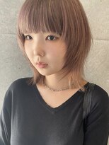 ビビバイマグ(bivi by Mag) ピンクベージュ×レイヤーかっと