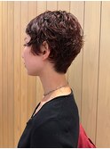 ショート/デザインパーマ/顔まわりカット