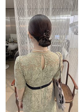オブヘアー オモテサンドウ(Of HAIR OMOTESANDo) #ヘアアレンジ#ヘアセット#お呼ばれヘアー#参列ヘア#タイトヘア