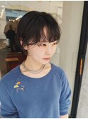ニュアンスパーマ/くせ毛風/ボブパーマ/前髪あり/ショートパーマ
