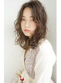 学生限定　伸ばしかけのミディアム　可愛く見せるエアウェーブ