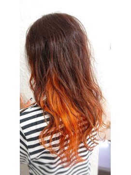 メロウ ヘアデザイン(Melloww hair design) タイガーリリーオレンジ