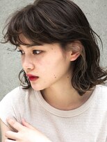 ヘアサロンエム 渋谷店(HAIR SALON M)&nbsp;外ハネボブ/アッシュブラウン/ネオウルフ/デザインカラー