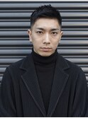バーバーカットアップバンク七三オールバックｒ