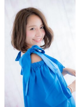 ミック ヘアアンドメイク アップ 駒込店(miq Hair&Make up) 大人かわいい♪アシンメトリーくせ毛風カールボブa1