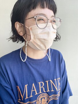 ヘアー アイス 御器所本店(HAIR ICI) 切りっぱなし × ボブパーマ