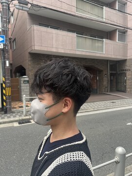 サンクチュアリ ウィズエデン 京橋店(Sanctuary with eden) メンズ無造作パーマスタイル