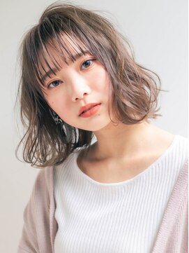 ロンドポレール 北千住(Lond polaire) 縮毛矯正×前髪×マチルダボブ×ピンクベージュ