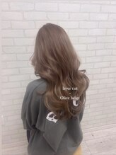 ヘアースタジオ シーオーイー(hair studio C-O-E) 韓国レイヤー×オリーブベージュ