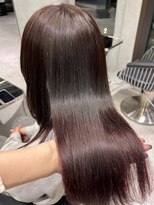 シティ(CITY)&nbsp;チェリーレッドカラー　韓国ヘア　暖色カラー