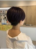 ハンサムショート,ブリーチカラー,アメジスト【草加】