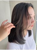 透けるカラー グレージュ 山口県美容室