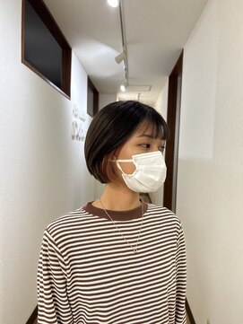 デビュー 沖縄泡瀬店(Debut) デザインカラー/レイヤーカット/ウェットヘア/オリーブベージュ