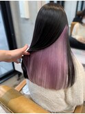 インナーペールピンク/イメチェンヘアスタイル