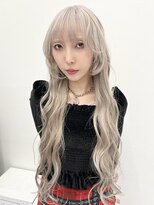 ココ 原宿(KOKO)&nbsp;ブロンド黒髪小顔クラゲヘアーオリーブグレーココアベージュ
