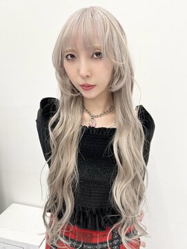 ココ 原宿(KOKO) ブロンド黒髪小顔クラゲヘアーオリーブグレーココアベージュ